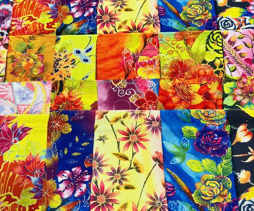 PATCHWORK DESENLİ  DİJİTAL BASKI KUMAŞ - HARMONİ
