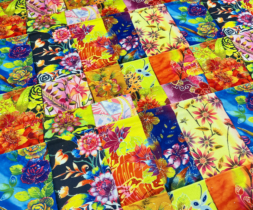 PATCHWORK DESENLİ  DİJİTAL BASKI KUMAŞ - HARMONİ