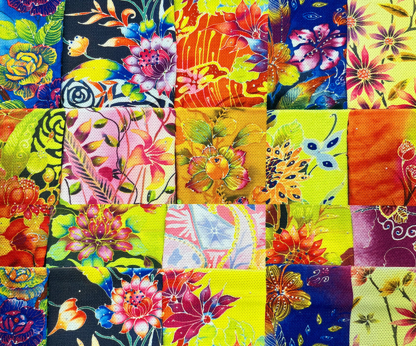 PATCHWORK DESENLİ  DİJİTAL BASKI KUMAŞ - HARMONİ