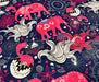 ETNİK FİLLER DİJİTAL BASKI KUMAŞ - HARMONİ
