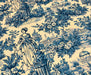BLUE BLANC DESENLİ  DİJİTAL BASKI KUMAŞ - MAVİ