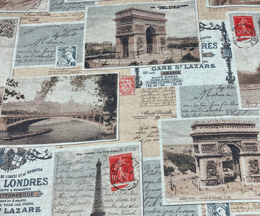 KARTPOSTAL PARİS DİJİTAL BASKI KUMAŞ - HARMONİ
