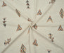 GEOMETRİK DESENLİ KETEN KUMAŞ - HARMONİ