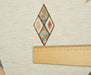 GEOMETRİK DESENLİ KETEN KUMAŞ - HARMONİ