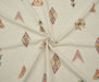 GEOMETRİK DESENLİ KETEN KUMAŞ - HARMONİ