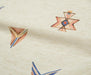 GEOMETRİK DESENLİ KETEN KUMAŞ - HARMONİ