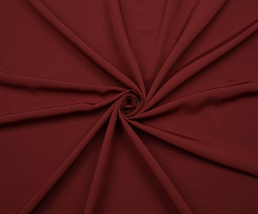 KUMLU KREP KUMAŞ - BORDO
