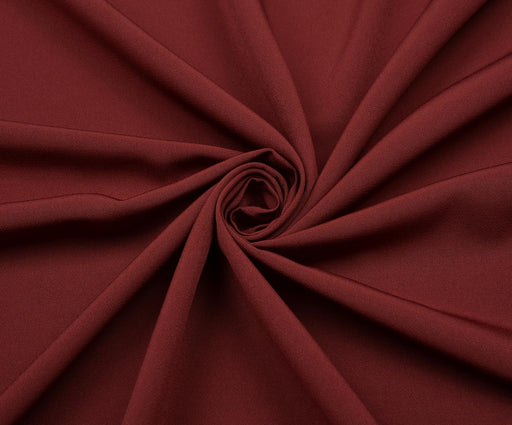 KUMLU KREP KUMAŞ - BORDO