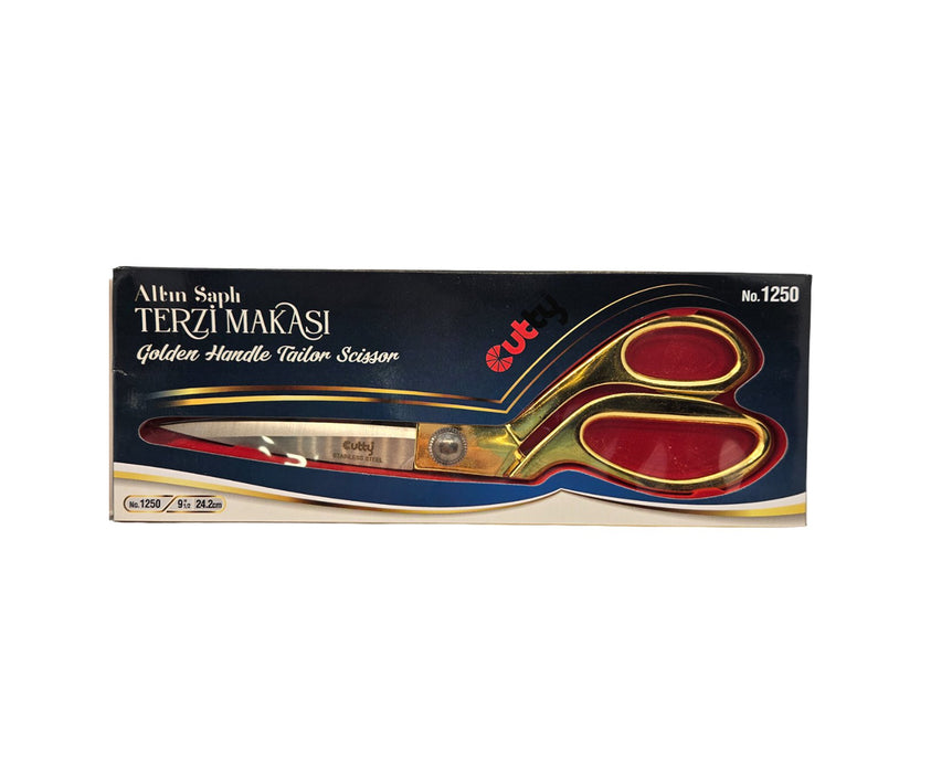 ALTIN SAPLI TERZİ MAKASI 9-1/2 İNÇ 24.2 CM