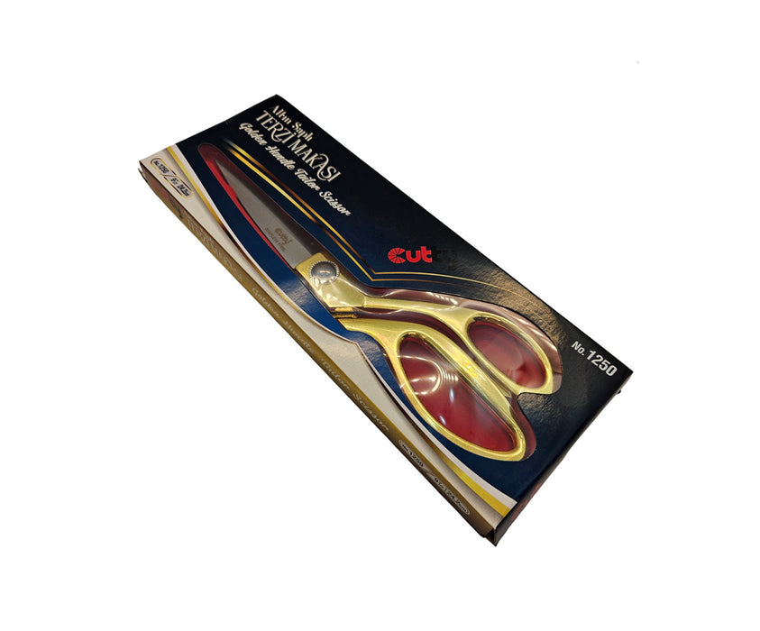 ALTIN SAPLI TERZİ MAKASI 9-1/2 İNÇ 24.2 CM
