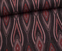 GEOMETRİK DESENLİ ANGORA KUMAŞ - SİYAH