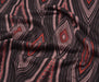 GEOMETRİK DESENLİ ANGORA KUMAŞ - SİYAH