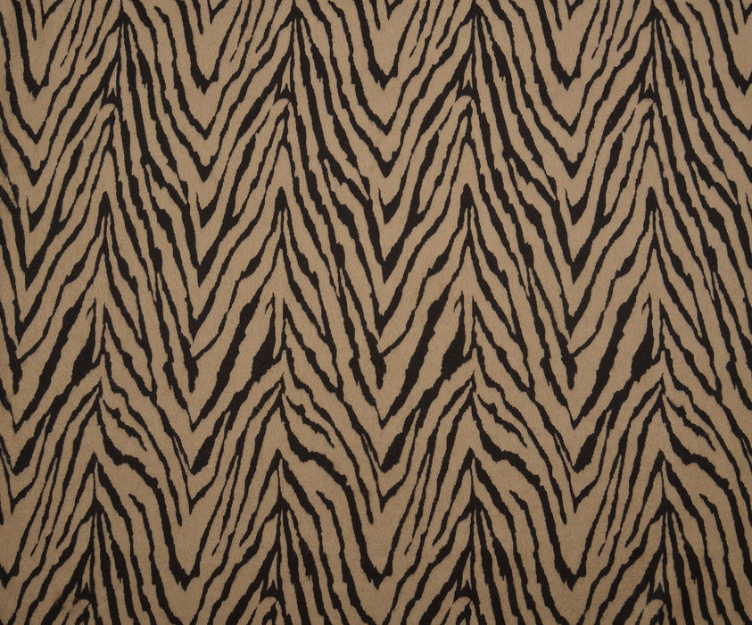 ZEBRA DESENLİ ANGORA KUMAŞ - BEJ