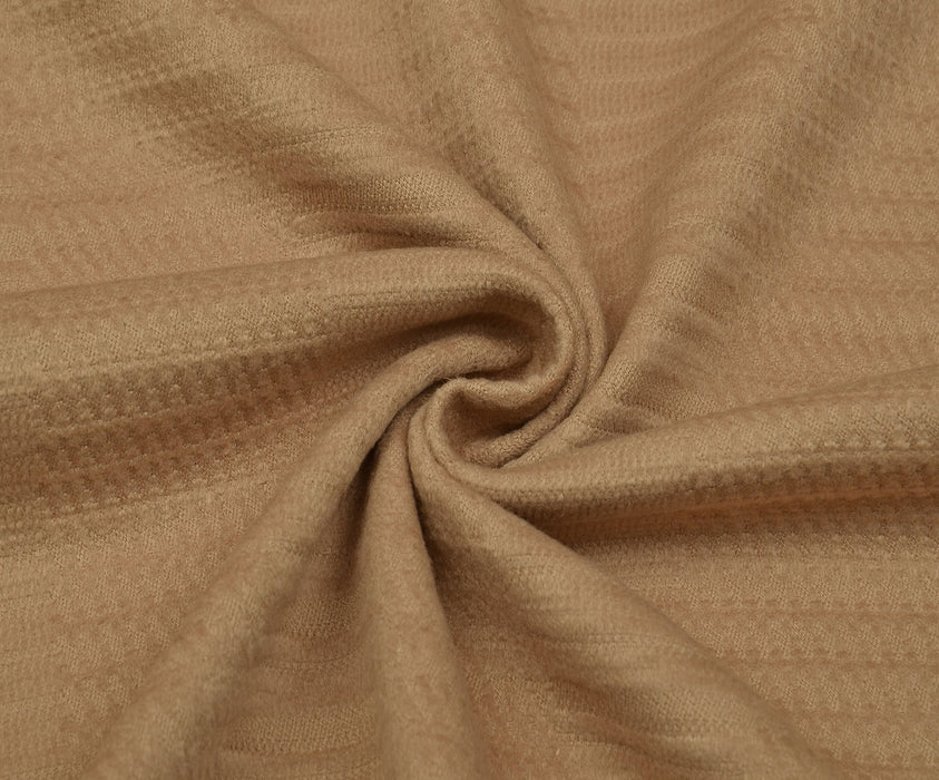 DESENLİ KAŞE KABANLIK KUMAŞ - BEJ
