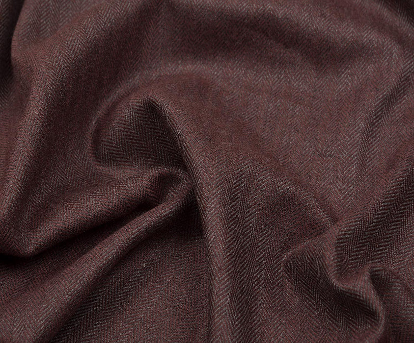 BALIKSIRTI DESENLİ  KUMAŞ - BORDO