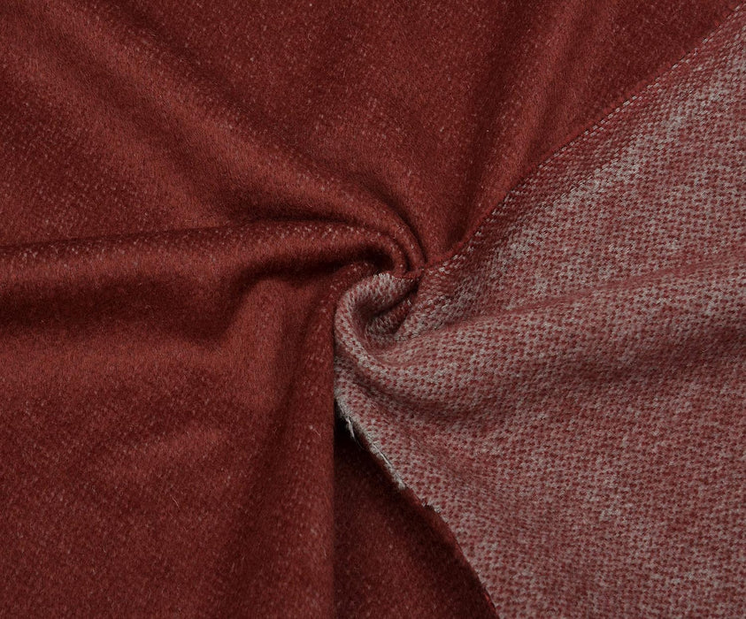 YÜN KAŞE KABANLIK KUMAŞ - BORDO