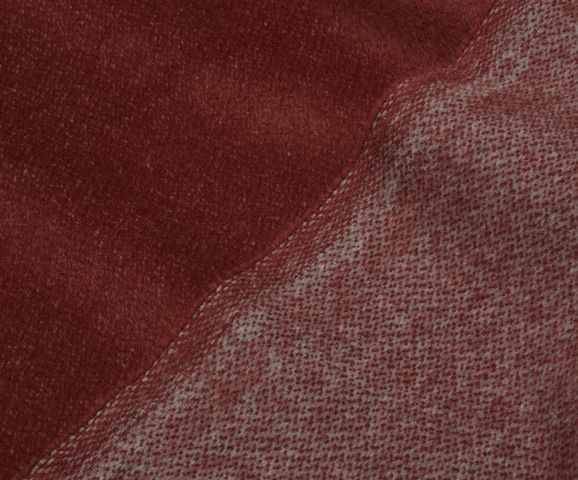 YÜN KAŞE KABANLIK KUMAŞ - BORDO