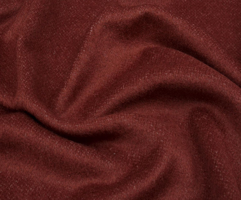 YÜN KAŞE KABANLIK KUMAŞ - BORDO