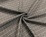 LİKRALI EKOSE DESENLİ KUMAŞ - GRİ