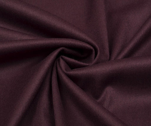 YÜN EFEKTLİ GABARDİN KUMAŞ - BORDO