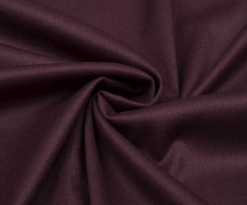 YÜN EFEKTLİ GABARDİN KUMAŞ - BORDO