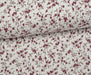 ÇİÇEK DESENLİ POPLİN KUMAŞ - BORDO