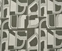 GEOMETRİK DESENLİ VİSKON KUMAŞ - GRİ