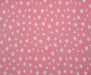 YILDIZ DESENLİ POPLİN KUMAŞ - ŞEKER PEMBE