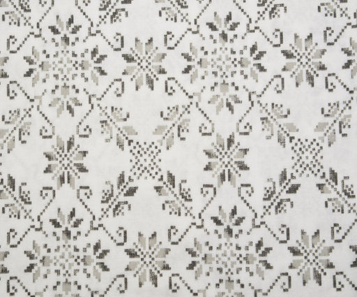 FLANEL ETNİK DESENLİ PAZEN KUMAŞ - GRİ
