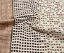 FLANEL KARE DESENLİ PAZEN KUMAŞ - KAHVE