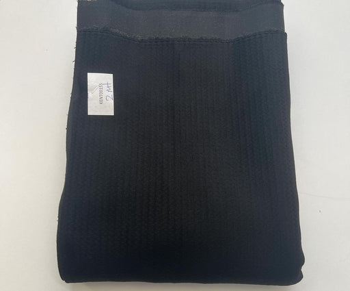2 METRE TELALI KAŞE KABANLIK KUMAŞ - SİYAH