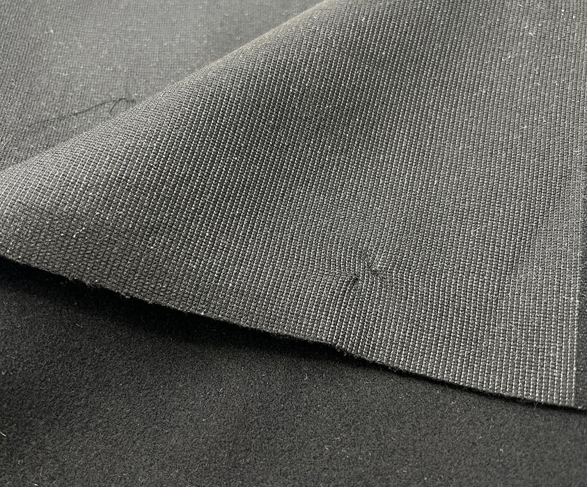 1 METRE TELALI KAŞE KABANLIK KUMAŞ - SİYAH
