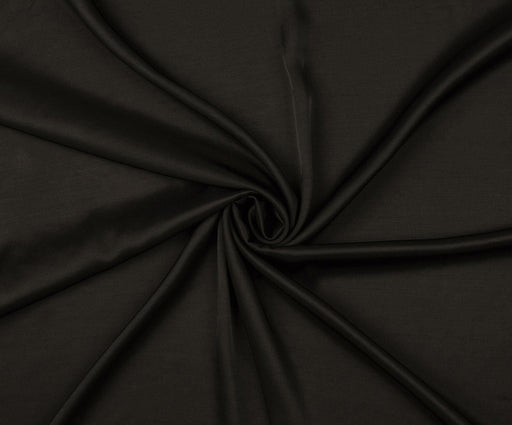 2,4 METRE PARLAK GABARDİN ELBİSE - SİYAH