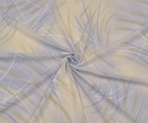 1,5 METRE DESENLİ ŞİFON KUMAŞ - MAVİ