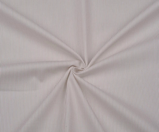 2,4 METRE YATAY ŞERİTLİ LİKRALI KUMAŞ - EKRU