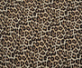 LEOPAR DESENLİ KREP VİSKON KUMAŞ - KAHVE