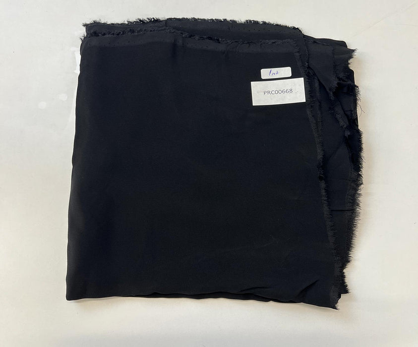 1 METRE LİKRA KREP - SİYAH