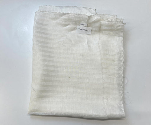 1 METRE ÇİZGİLİ ŞİFON - EKRU