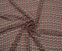 DESENLİ  ŞİFON KUMAŞ - BORDO