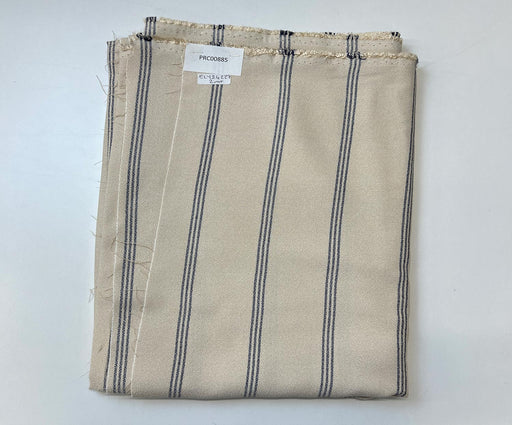 2 METRE ÇİZGİLİ VİSKON KUMAŞ - BEJ