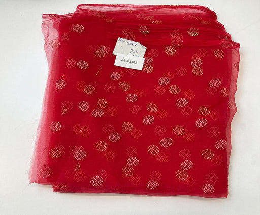 2 METRE ORGANZE ŞİFON - KIRMIZI