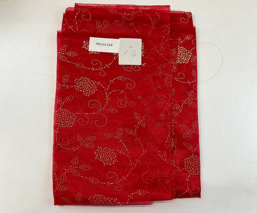 1,5 METRE ORGANZE ŞİFON - KIRMIZI