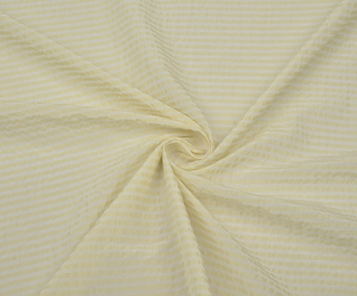 3,2 METRE ÇİZGİLİ GÖMLEKLİK VİSKON KUMAŞ - SARI