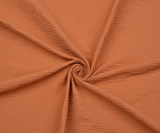 1 METRE DESENLİ DÖKÜMLÜ VİSKON KUMAŞ - KİREMİT
