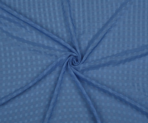 1 METRE DESENLİ ŞİFON KUMAŞ - SAKS