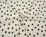 1 METRE PUANTİYE DESENLİ GOFRE ŞİFON KUMAŞ - EKRU