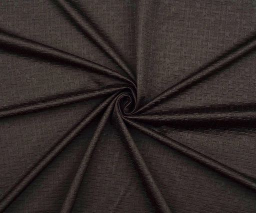2 METRE ELBİSELİK DESENLİ SATEN - KAHVE