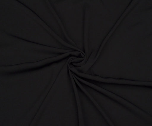 1,6 METRE VİSKON KREP KUMAŞ - SİYAH