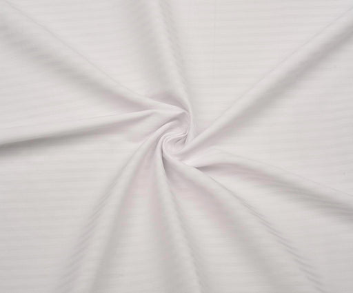 1,4 METRE ŞERİT DESENLİ PAMUK KUMAŞ - EKRU