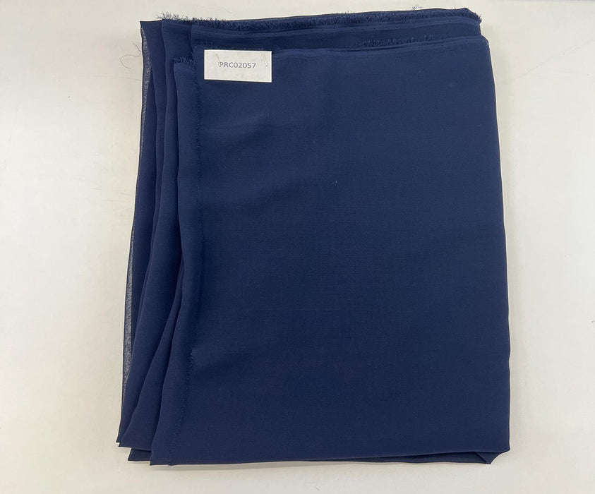 4 METRE KREP ŞİFON KUMAŞ - LACİVERT